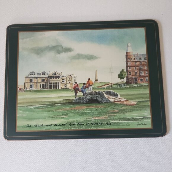 NIB Vintage Pimpernel UK/England Champion Golf Course Collectors Set Placemats 6 - Picture 6 of 16